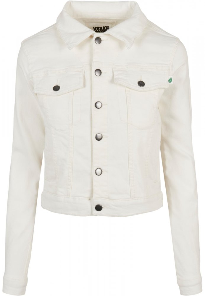 Bílá dámská džínová bunda Urban Classics Ladies Organic Denim Jacket M
