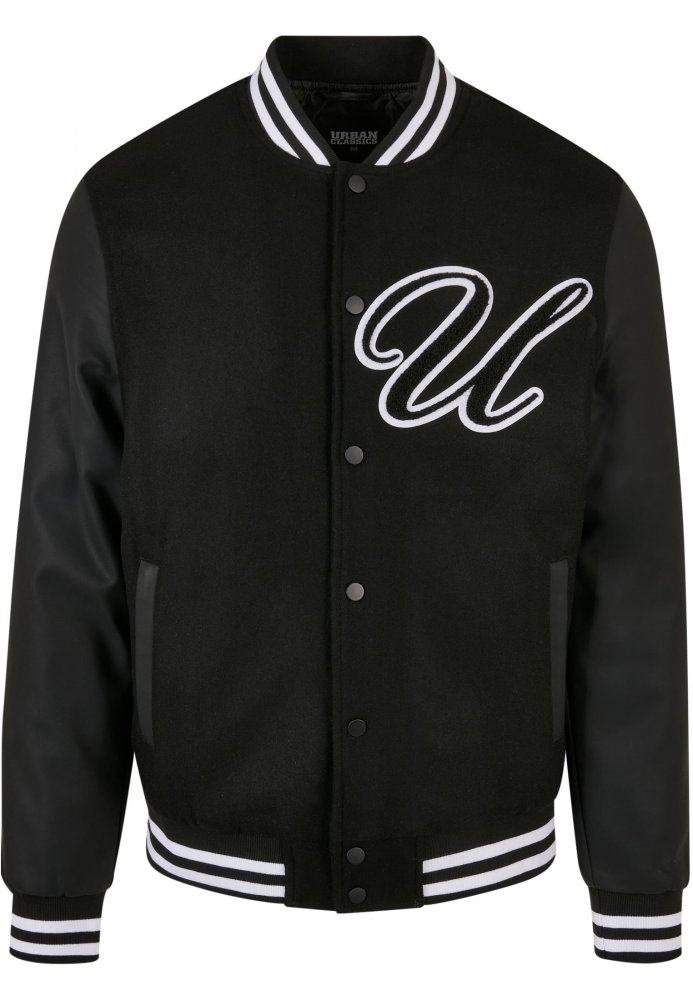 Big U College Jacket - black XL