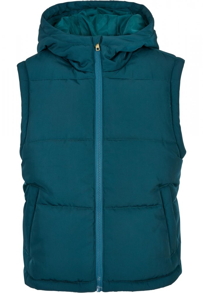 Ladies Recycled Twill Puffer Vest - jasper XS