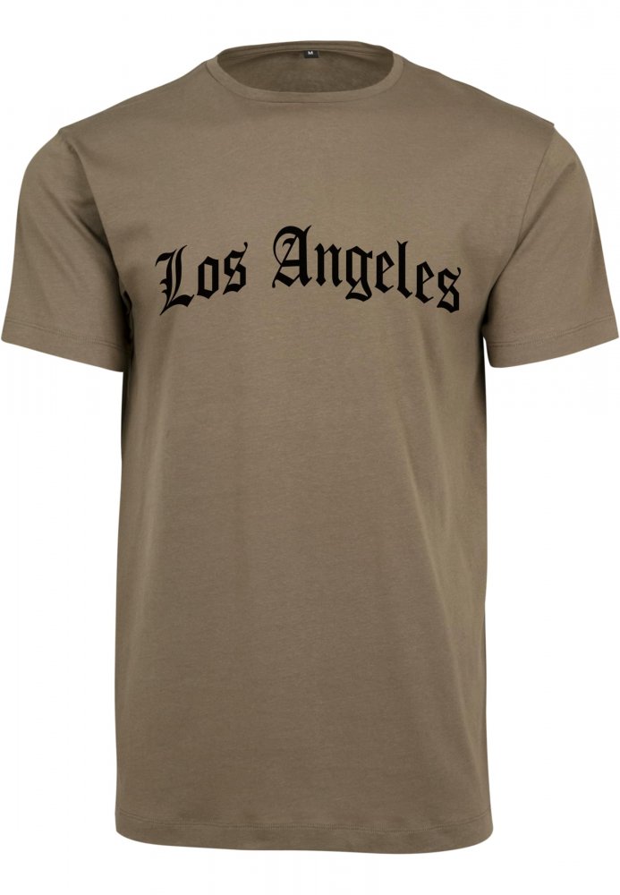 Los Angeles Wording Tee - olive XL