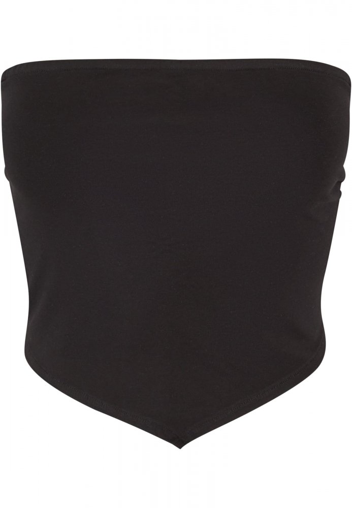 Ladies Knotted Bandeau Top - black S