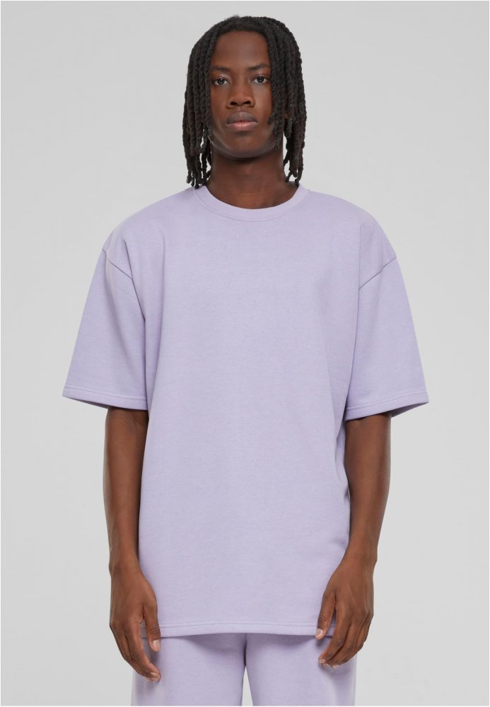 Light Terry T-Shirt Crew - dustylilac S