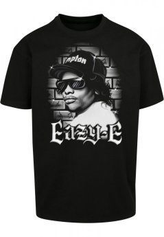 Pánské tričko Mister Tee Eazy-E Paintbrush Oversize Tee - černé