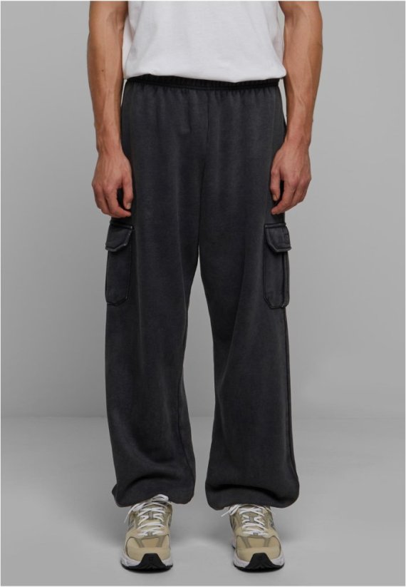 Acid Washed Cargo Sweatpants - Rozmiar: M