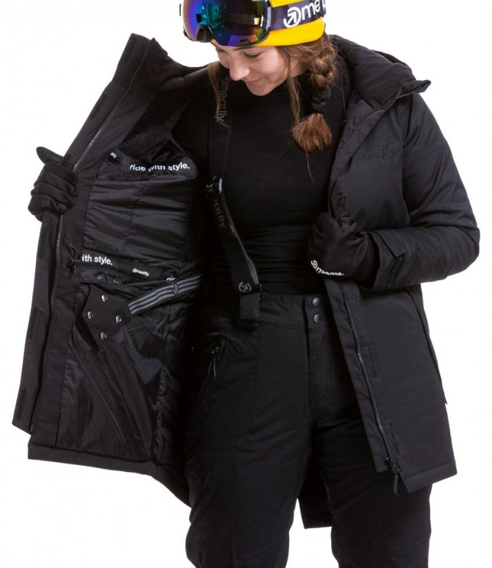Zimná snowboardová dámska bunda Meatfly Bunny Premium black
