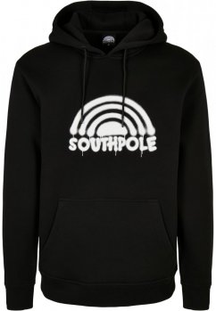 Southpole Spray Logo Hoody - black