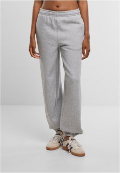 Ladies Fluffy Sweatpants - heathergrey