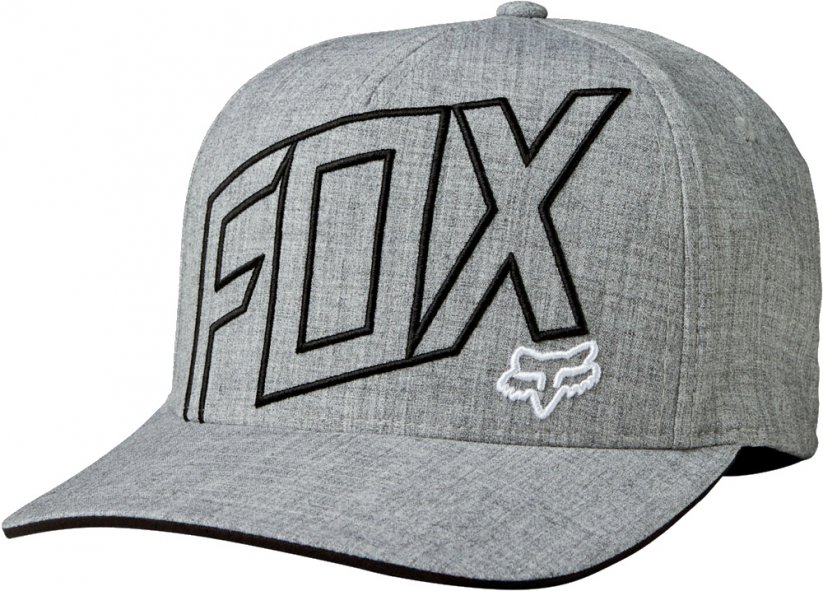 Kšiltovka Fox Three 60 Flexfit heather grey