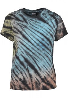 T-shirt damski Urban Classics Tie Dye Boyfriend - kolorowy