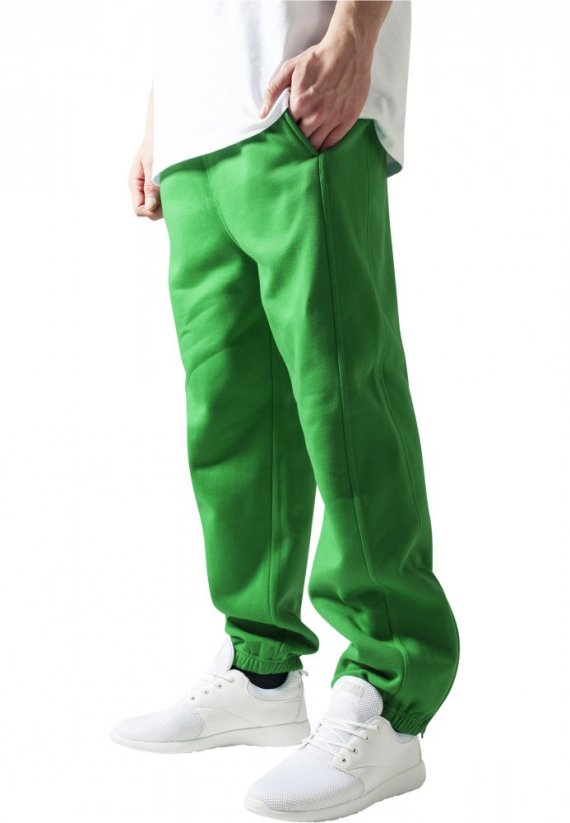 Męskie spodnie dresowe Urban Classics Sweatpants - kolor zielony