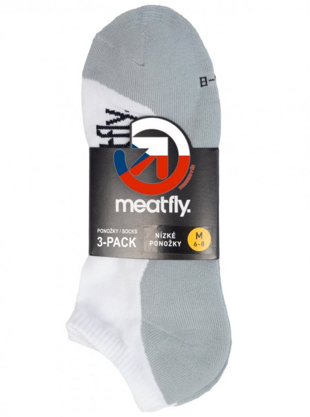 Ponožky Meatfly Boot 3pack white