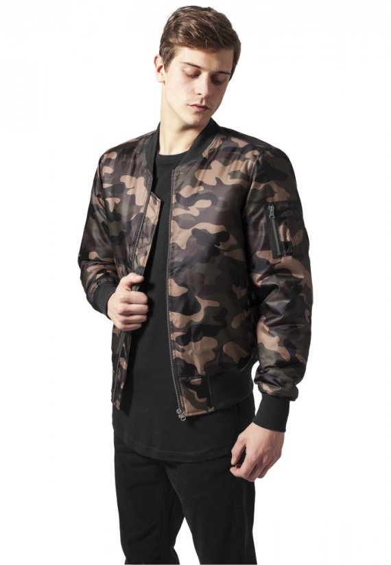 Męska kurtka bomber Urban Classics - ciemny kamuflaż
