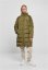 Dámský zimní kabát Urban Classics Ladies High Neck Puffer Coat - olive