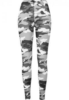 Urban Classics Ladies Camo Leggings - snow camo