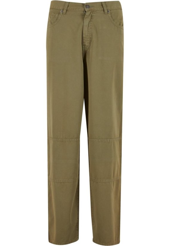 90es Pants With Dividing Seams - olive - Rozmiar: 30