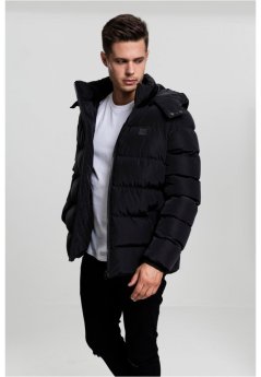 Męska kurtka zimowa Urban Classics Hooded Puffer - czarna