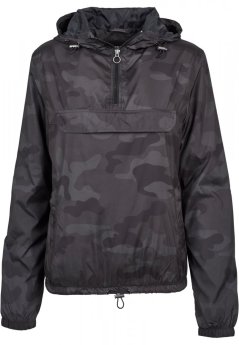 Ladies Camo Pull Over Jacket - darkcamo