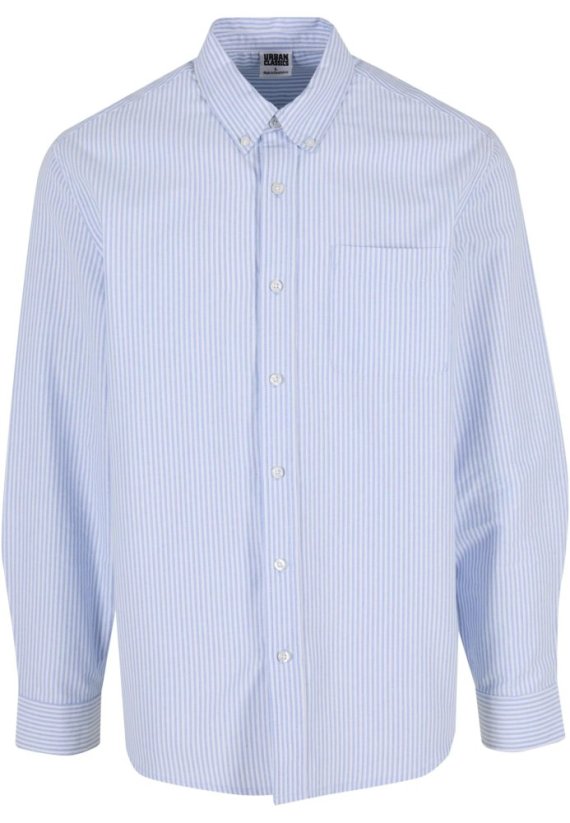Striped Button Up Oxford Shirt lighthorizonblue/white XL