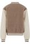 Teddy College Jacket darktaupe L - darktaupe