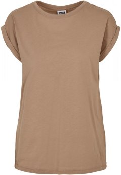 Ladies Extended Shoulder Tee - softtaupe