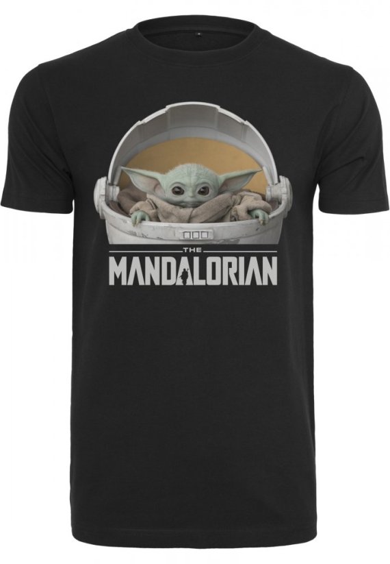 Baby Yoda Mandalorian Logo Tee - Velikost: M