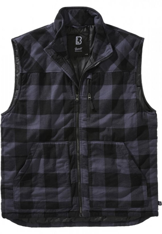 Čierno/šedá pánska vesta Brandit Lumber Vest