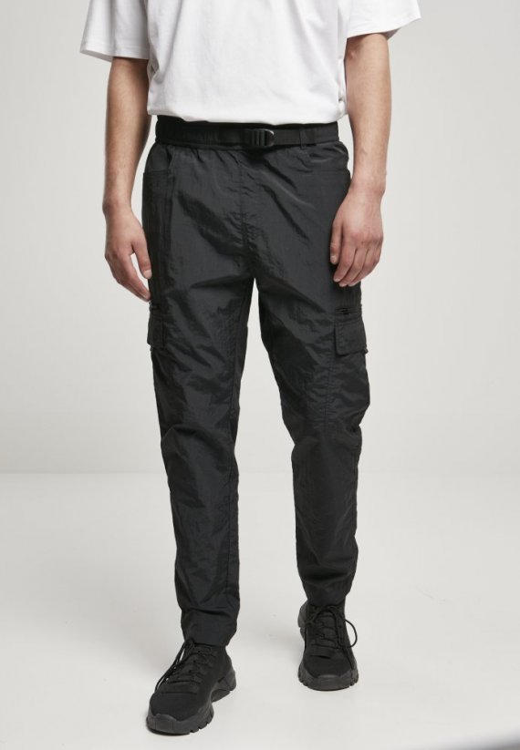 Adjustable Nylon Cargo Pants - black - Velikost: 5XL