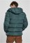 Pánská bunda Urban Classics Hooded Puffer Jacket - zelená