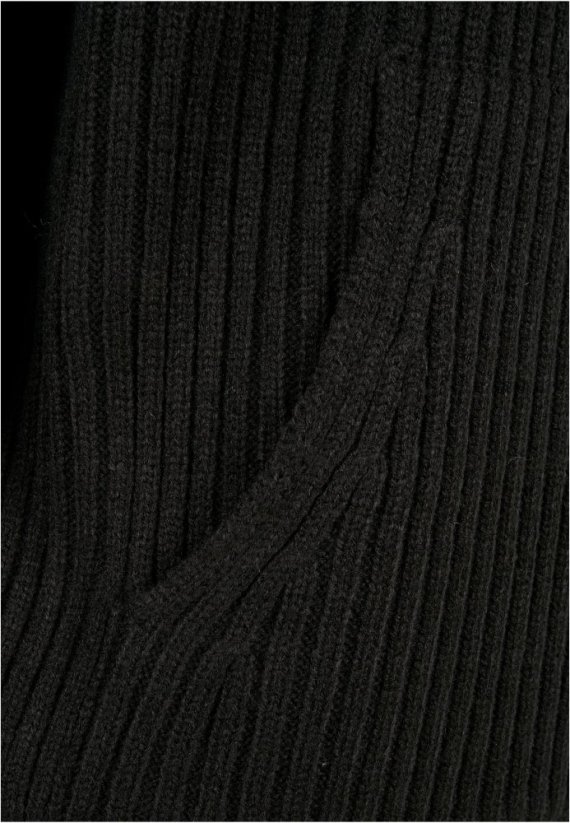 Knitted Hoody - black