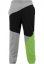Spodnie dresowe Urban Classics Zig Zag Sweatpants - grey/black/limegreen
