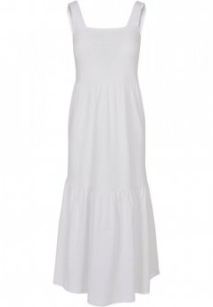 Šaty Urban Classics Ladies 7/8 Length Valance Summer Dress - white