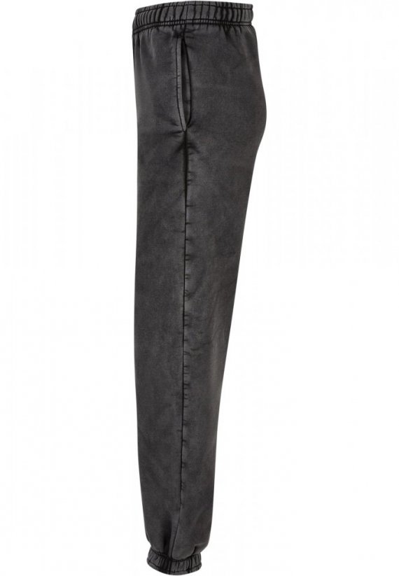 Damskie spodnie dresowe Urban Classics Ladies High talii Stone Washed - czarne