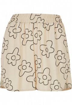 Ladies AOP Viscose Resort Shorts - softseagrassflower