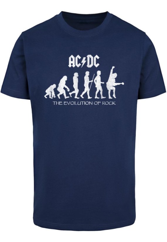 ACDC - Evolution Of Rock T-Shirt - light navy - Rozmiar: S