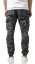 Šedé maskáčové pánské kalhoty Urban Classics Cargo Jogging camo