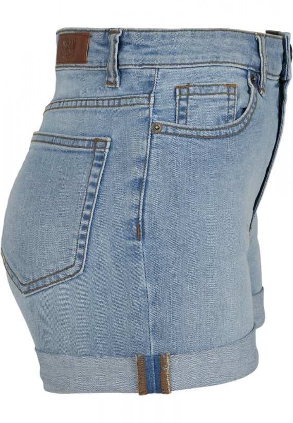 Ladies 5 Pocket Shorts - light skyblue washed