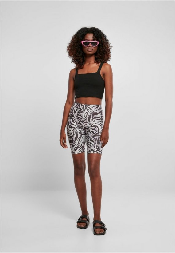 Ladies Soft AOP Cycle Shorts - blackzebra