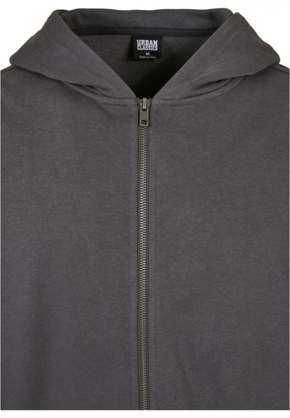 Pánska mikina Urban Classics Organic 90 Zip Hoody - darkshadow