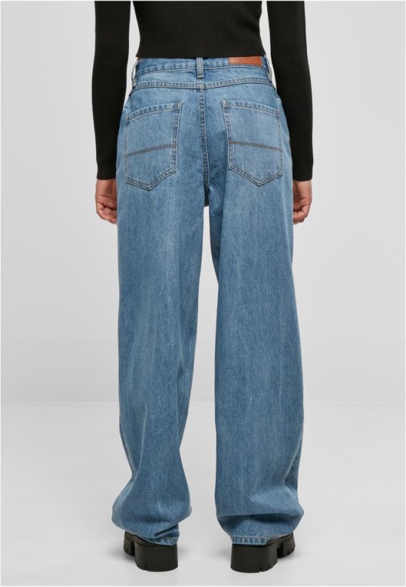 Ladies High Waist 90´S Wide Leg Denim Pants - midstone washed