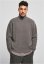 Pánsky sveter Urban Classics Oversized Roll Neck Sweater - šedý