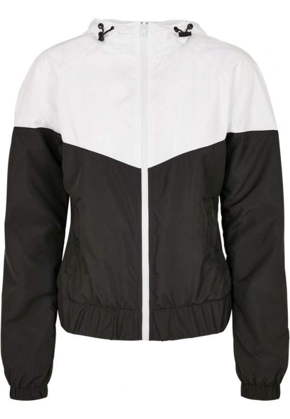 Dámská jarní/podzimní bunda Urban Classics Ladies Arrow Windbreaker - bílá,černá