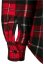 Pánská jarní bunda Urban Classics Plaid Teddy Lined - červená,černá