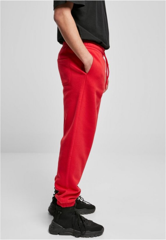 Červené pánské tepláky Urban Classics Basic Sweatpants 2