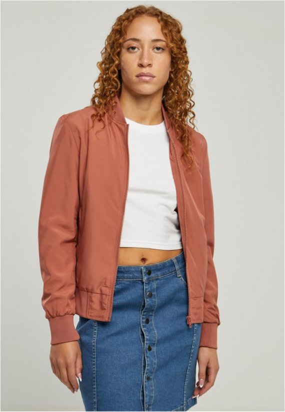 Dámská cihlová jarní/podzimní bomber bunda Urban Classics