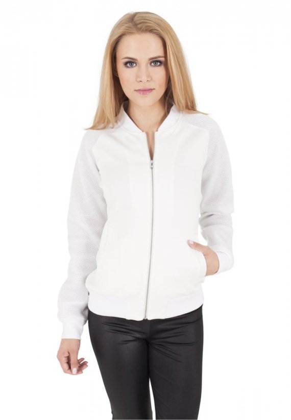 Ladies Scuba Raglan Mesh Jacket - offwhite