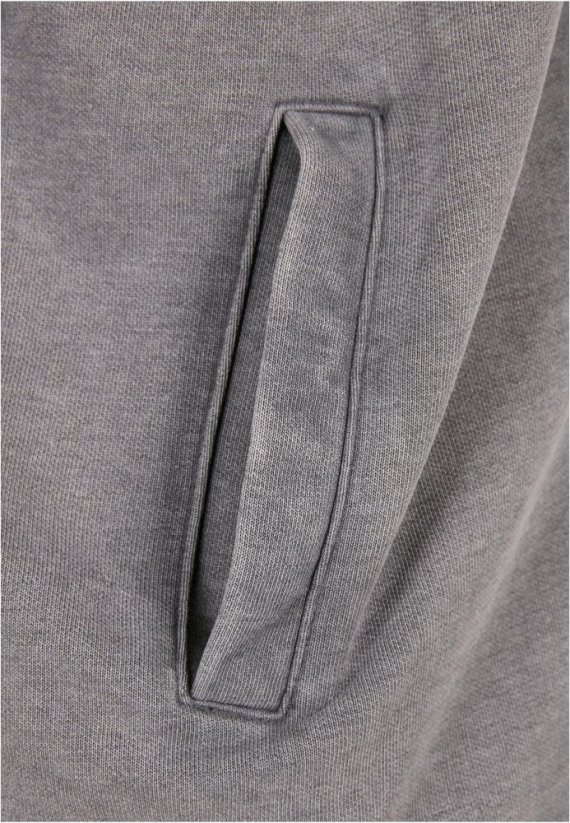 Pánská bomber mikina Urban Classics Washed Sweat - šedá