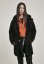 Dámský kabát Urban Classics Ladies Oversized Sherpa Coat - černý