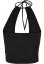 Čierny dámsky top Urban Classics Short Wraped Neckholder