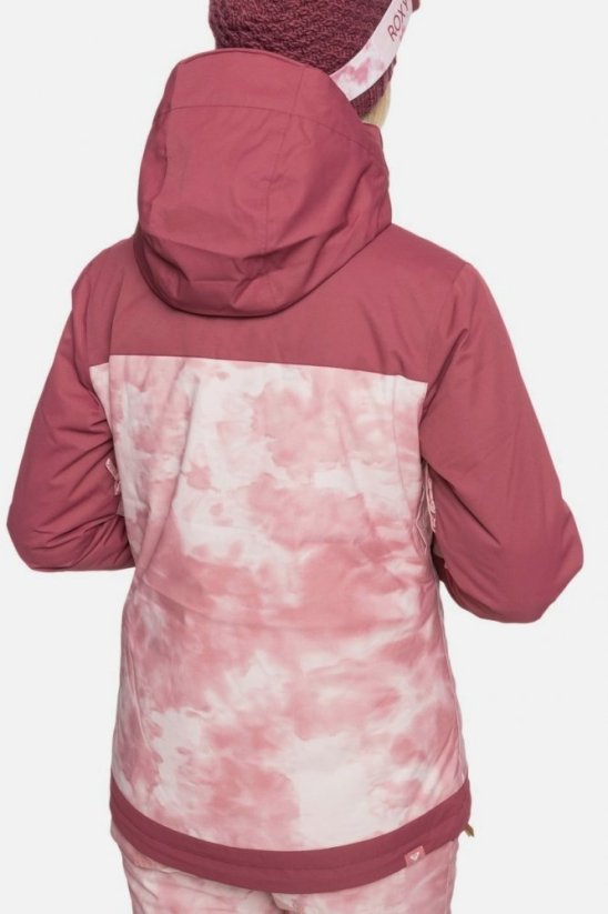 Bunda Roxy Jetty Block silver pink tie dye