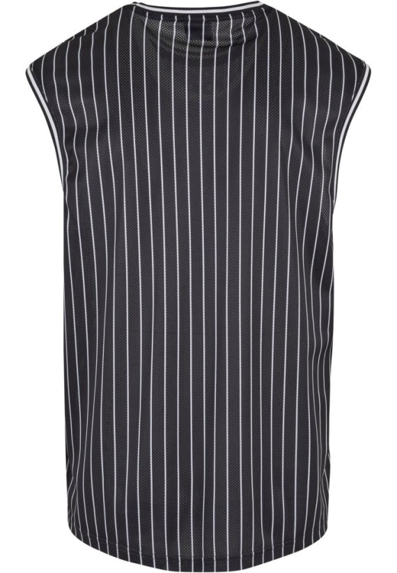 Striped Mesh Tanktop white/black XXL - black/white